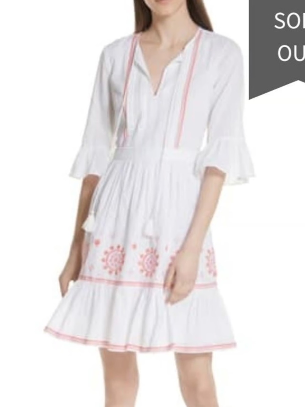Kate Spade Mosaic Embroidered Dress 0